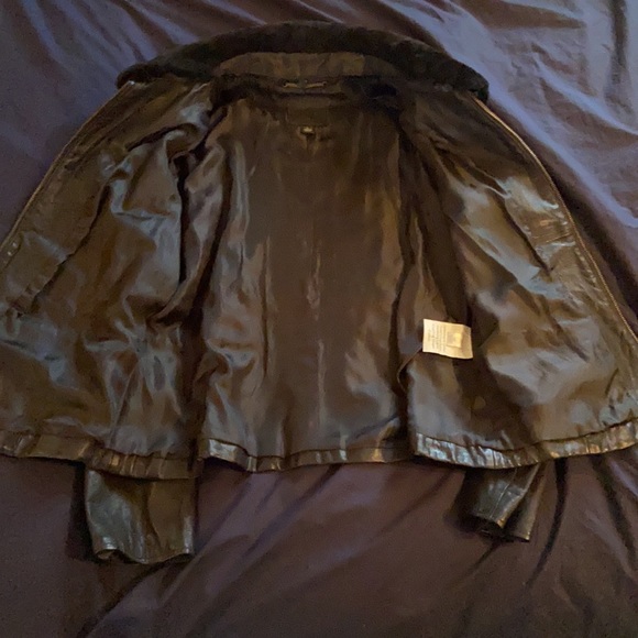 Banana Republic lamb leather motorcycle jacket - Picture 4 of 9
